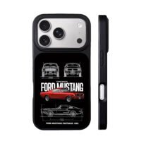 Red Ford Mustang 1965 Fastback iPhone 17 Pro Max Black Case