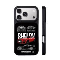 Red Ford Mustang Shelby GT500 iPhone 17 Pro Max Black Case