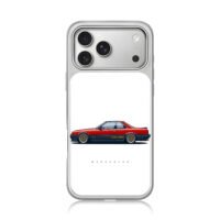 Red JDM RS Turbo art by Markaryan iPhone 17 Pro Max Electroplated Silver Case1