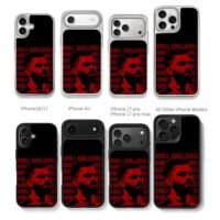 Red Kohli portrait with repeated Kohli Chris Brown Phone Case Black Electroplated Silver For Iphone 11 To 17
