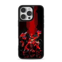 Red Marc Marquez Ducati MotoGP bike iPhone 16 Pro Max Black Case