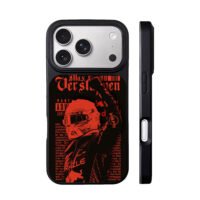 Red Max Verstappen F1 celebration iPhone 17 Pro Max Black Case