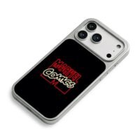 Red neon Marvel Comics logo iPhone 17 Pro Max Electroplated Silver Case2