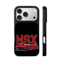 Red NSX JDM cartoon sports car iPhone 17 Pro Max Black Case