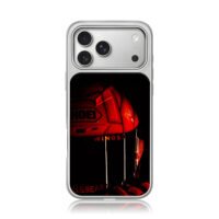 Red SHOEI racing helmet with wings iPhone 17 Pro Max Electroplated Silver Case1