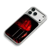 Red SHOEI racing helmet with wings iPhone 17 Pro Max Electroplated Silver Case2