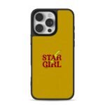 Red STAR GIRL and yellow lightning iPhone 16 Pro Max Black Case