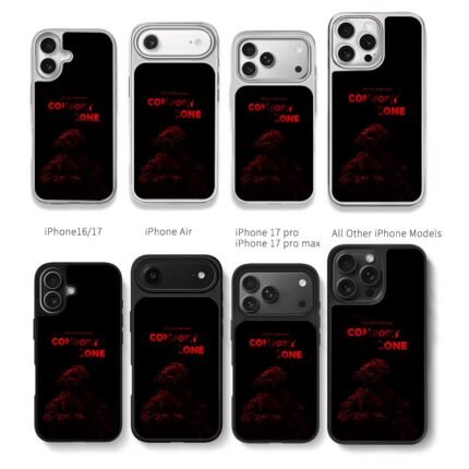 Red tactical soldier Comfort Zone Chris Brown Phone Case Black Electroplated Silver For Iphone 11 To 17