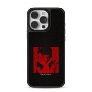 Red Tomie horror art Tomies here iPhone 16 Pro Max Black Case