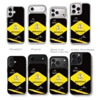 Renault F1 Esteban Ocon race livery Chris Brown Phone Case Black Electroplated Silver For Iphone 11 To 17