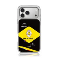 Renault F1 Esteban Ocon race livery iPhone 17 Pro Max Electroplated Silver Case1