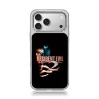 Resident Evil 2 zombie eye hand art iPhone 17 Pro Max Electroplated Silver Case1