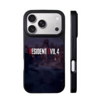 Resident Evil 4 spooky village logo iPhone 17 Pro Max Black Case