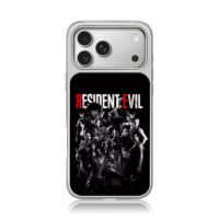 Resident Evil all characters poster iPhone 17 Pro Max Electroplated Silver Case1