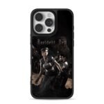Resident Evil Jill Chris zombie art iPhone 16 Pro Max Black Case