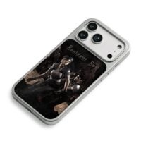 Resident Evil Jill Chris zombie art iPhone 17 Pro Max Electroplated Silver Case2