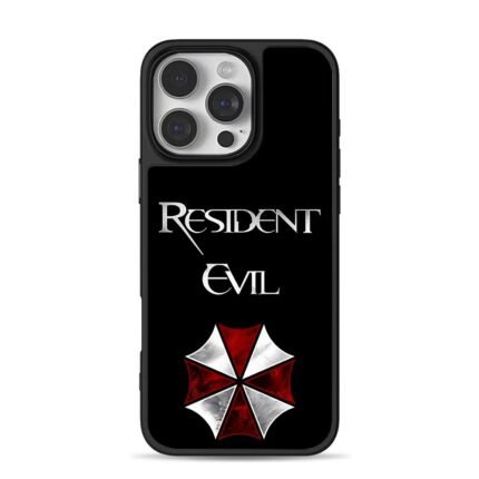 Resident Evil Umbrella Corp logo iPhone 16 Pro Max Black Case