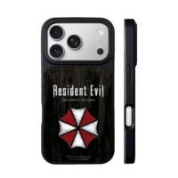 Resident Evil Umbrella grunge logo iPhone 17 Pro Max Black Case