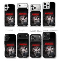 Resident Evil3 Jill Carlos Umbrella Chris Brown Phone Case Black Electroplated Silver For Iphone 11 To 17