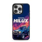 Retro blue Toyota Hilux pickup iPhone 16 Pro Max Black Case