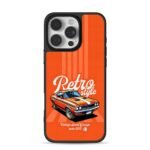 Retro muscle car vintage garage art iPhone 16 Pro Max Black Case