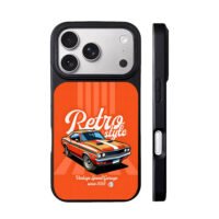 Retro muscle car vintage garage art iPhone 17 Pro Max Black Case