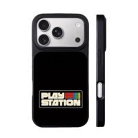 Retro PlayStation colored PS logo iPhone 17 Pro Max Black Case