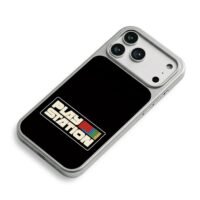 Retro PlayStation colored PS logo iPhone 17 Pro Max Electroplated Silver Case2
