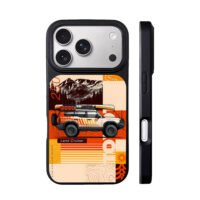 Retro Toyota Land Cruiser offroad iPhone 17 Pro Max Black Case