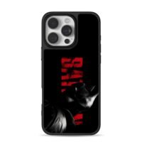 Reversed red BAT text Batman black iPhone 16 Pro Max Black Case