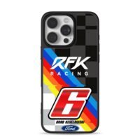RFK Racing Brad Keselowski 6 Ford iPhone 16 Pro Max Black Case