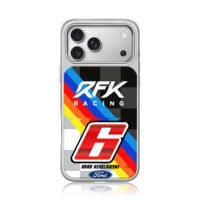 RFK Racing Brad Keselowski 6 Ford iPhone 17 Pro Max Electroplated Silver Case1