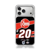 Rheem 20 NASCAR Joe Gibbs Toyota iPhone 17 Pro Max Electroplated Silver Case1