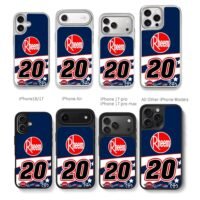 Rheem No20 CocaCola 600 Toyota logos Chris Brown Phone Case Black Electroplated Silver For Iphone 11 To 17