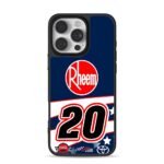Rheem No20 CocaCola 600 Toyota logos iPhone 16 Pro Max Black Case