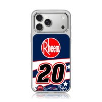 Rheem No20 CocaCola 600 Toyota logos iPhone 17 Pro Max Electroplated Silver Case1