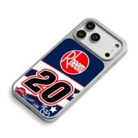 Rheem No20 CocaCola 600 Toyota logos iPhone 17 Pro Max Electroplated Silver Case2