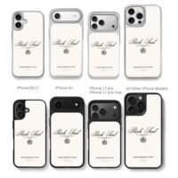 Rich Soul laurel crown shield print Chris Brown Phone Case Black Electroplated Silver For Iphone 11 To 17