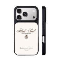 Rich Soul laurel crown shield print iPhone 17 Pro Max Black Case