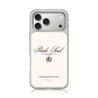 Rich Soul laurel crown shield print iPhone 17 Pro Max Electroplated Silver Case1