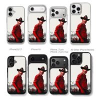 Rick Grimes Walking Dead poster art Chris Brown Phone Case Black Electroplated Silver For Iphone 11 To 17