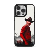 Rick Grimes Walking Dead poster art iPhone 16 Pro Max Black Case