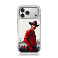 Rick Grimes Walking Dead poster art iPhone 17 Pro Max Electroplated Silver Case1