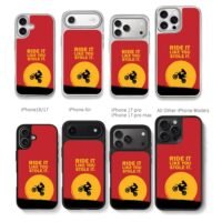 Ride it like you stole it dirt bike Chris Brown Phone Case Black Electroplated Silver For Iphone 11 To 17