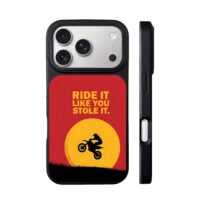 Ride it like you stole it dirt bike iPhone 17 Pro Max Black Case
