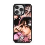 RIIZE Wonbin pink star collage iPhone 16 Pro Max Black Case