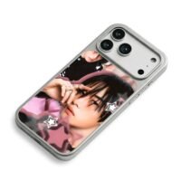 RIIZE Wonbin pink star collage iPhone 17 Pro Max Electroplated Silver Case2