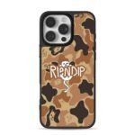 Ripndip cat middle finger camo iPhone 16 Pro Max Black Case