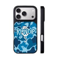 RIPNDIP middle finger cat camo iPhone 17 Pro Max Black Case