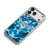 RIPNDIP middle finger cat camo iPhone 17 Pro Max Electroplated Silver Case2